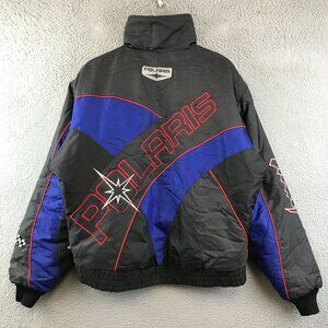 Vintage Polaris Mens Winter Snowmobile Jacket Size Medium